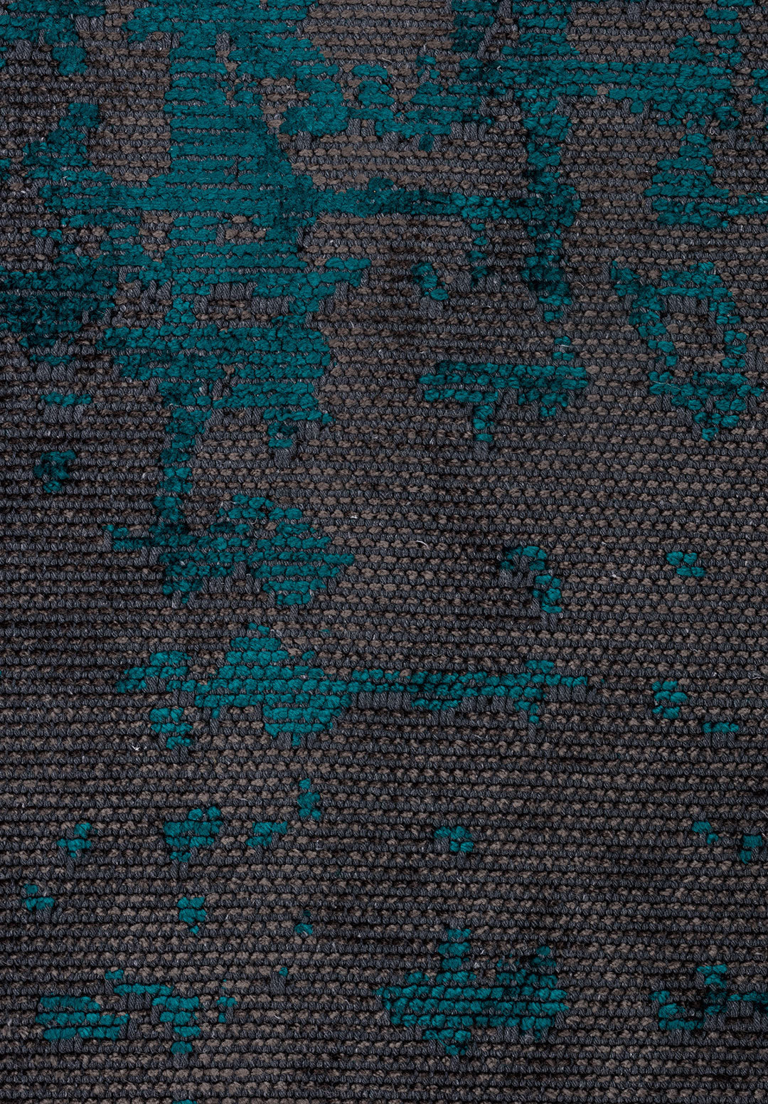 Spark Anthracite - Dark Turquoise Rug