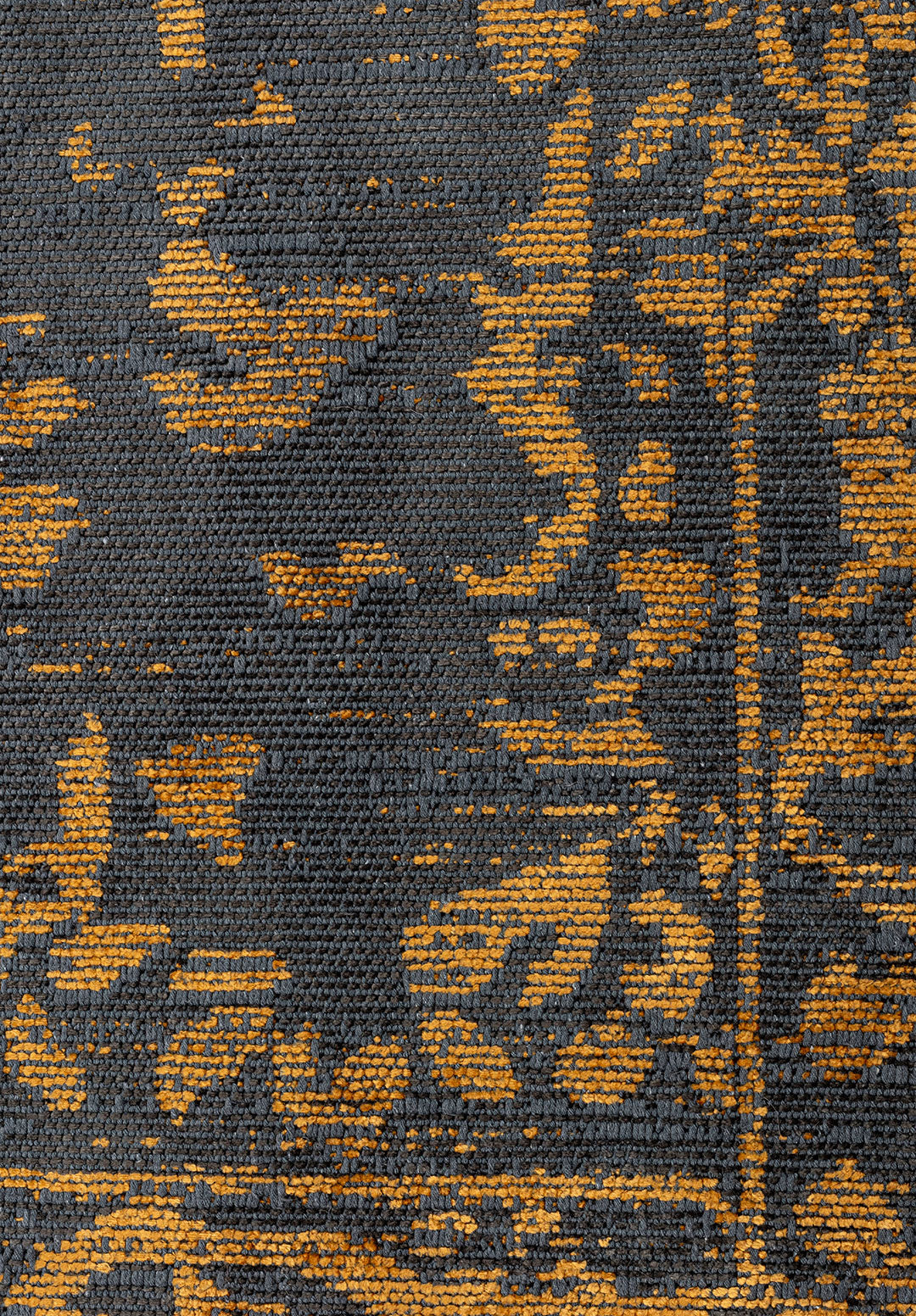 Flora Mustard - Anthracite Rug
