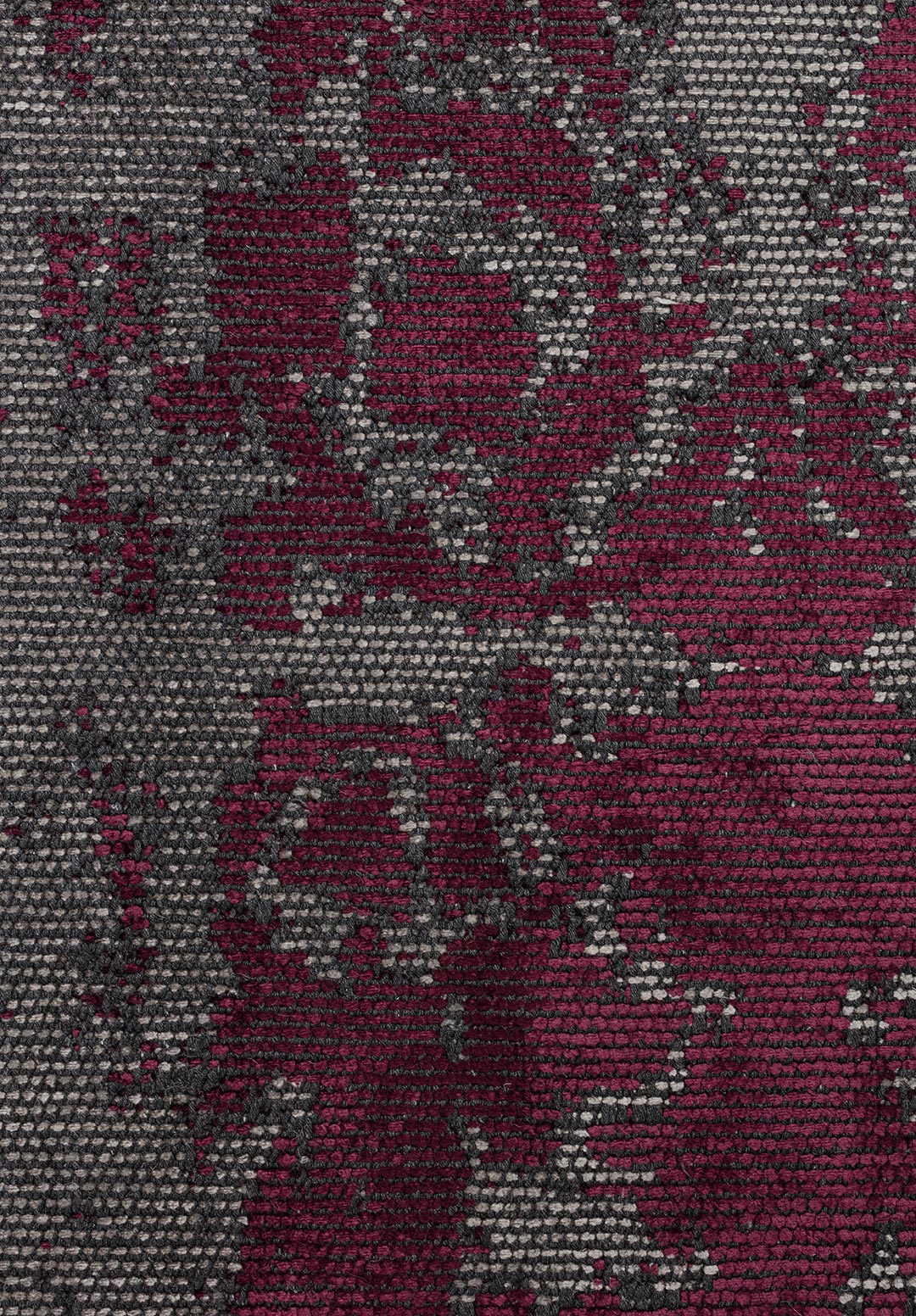 Caesar Grey - Dark Damson Rug area carpet area rug carpet Color_Grey Color_Purple Material_Cotton & Viscose vintage