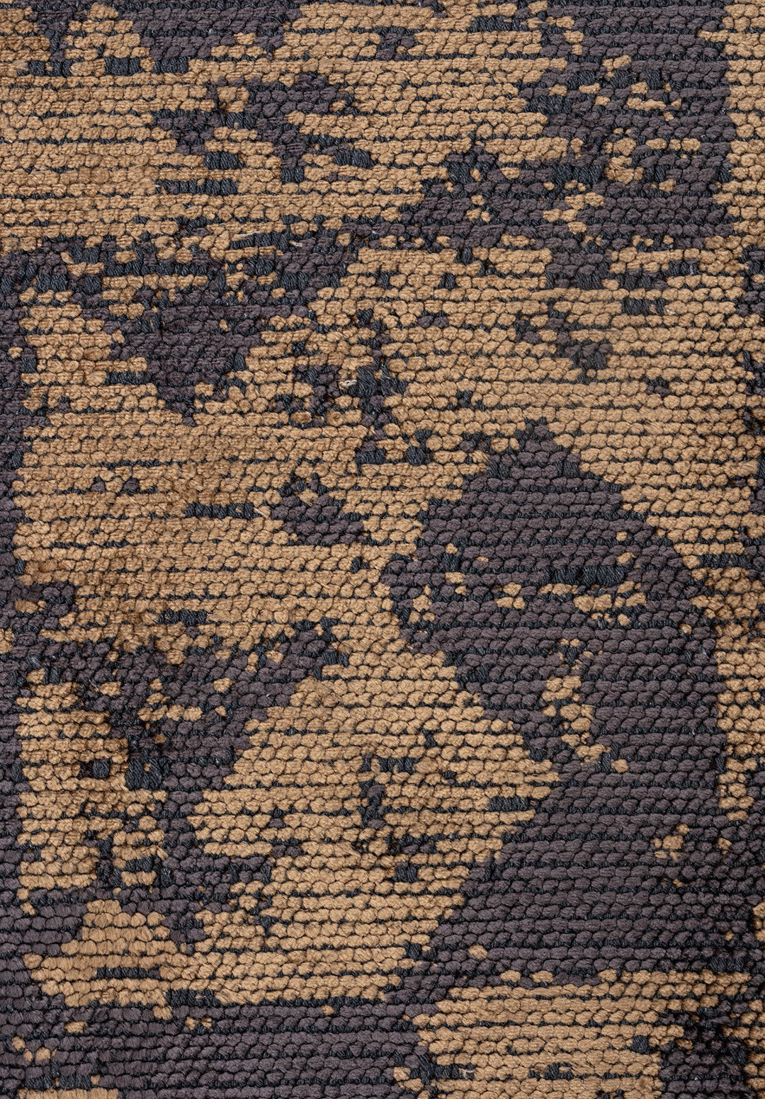 Triangle Charcoal - Light Brown Rug
