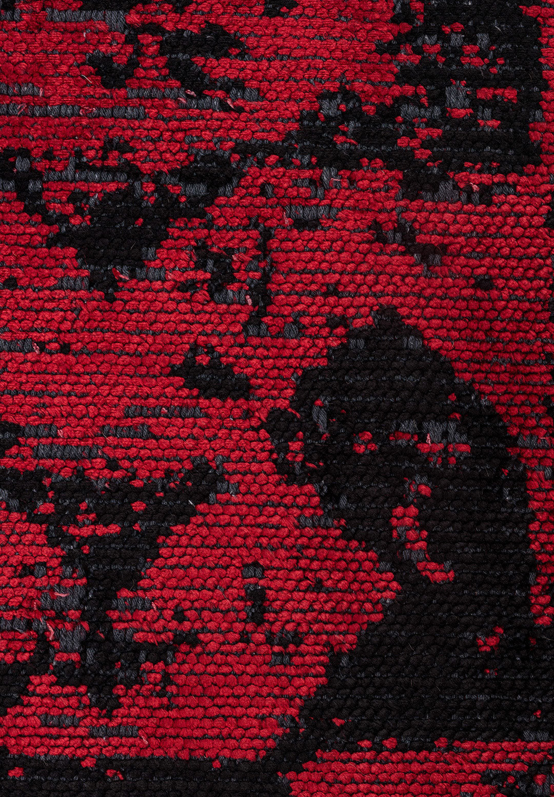 Triangle Black - Red Rug