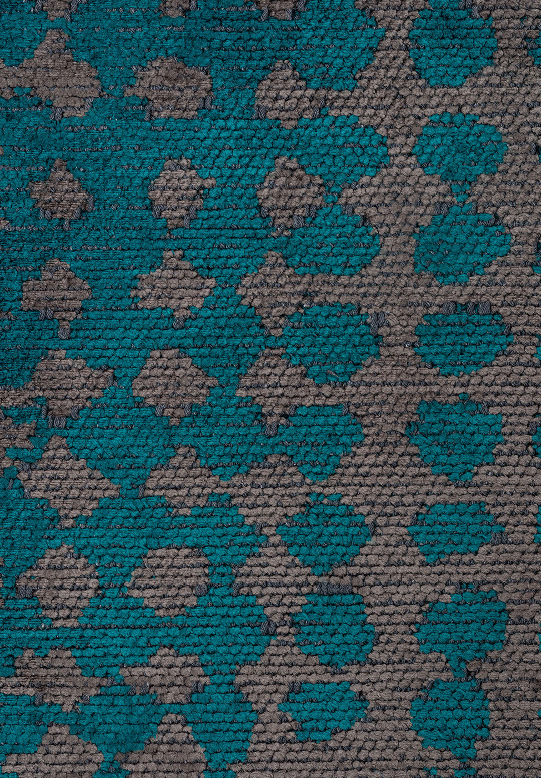 Dots Charcoal - Dark Turquoise Rug