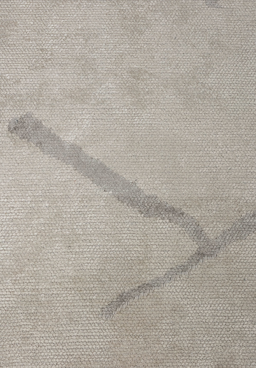 Wave Light Grey - White Rug