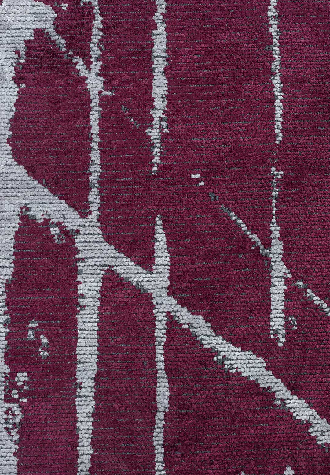 Crack Ice Blue - Dark Damson Rug