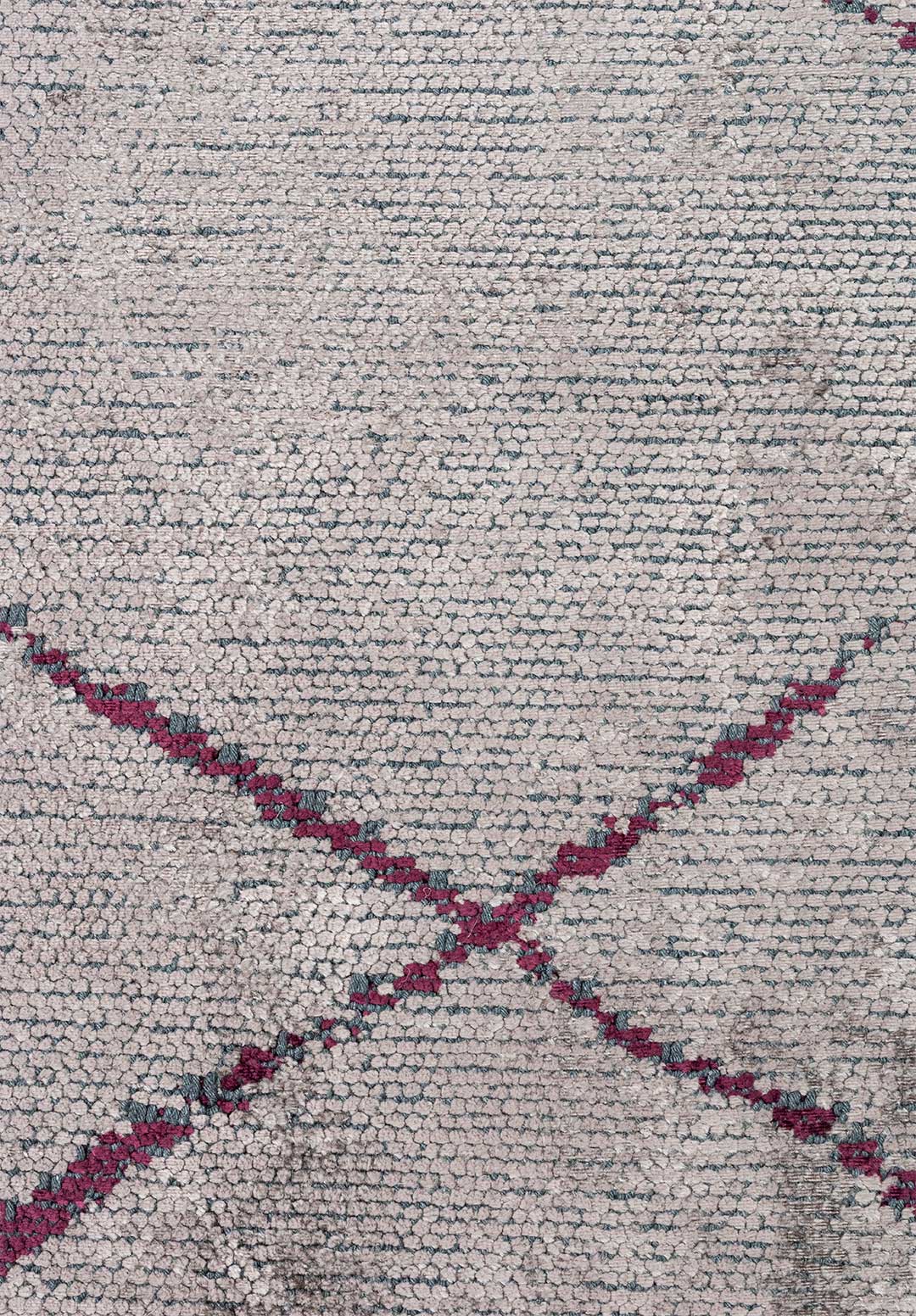 Spider Dark Damson - Dark Grey Rug