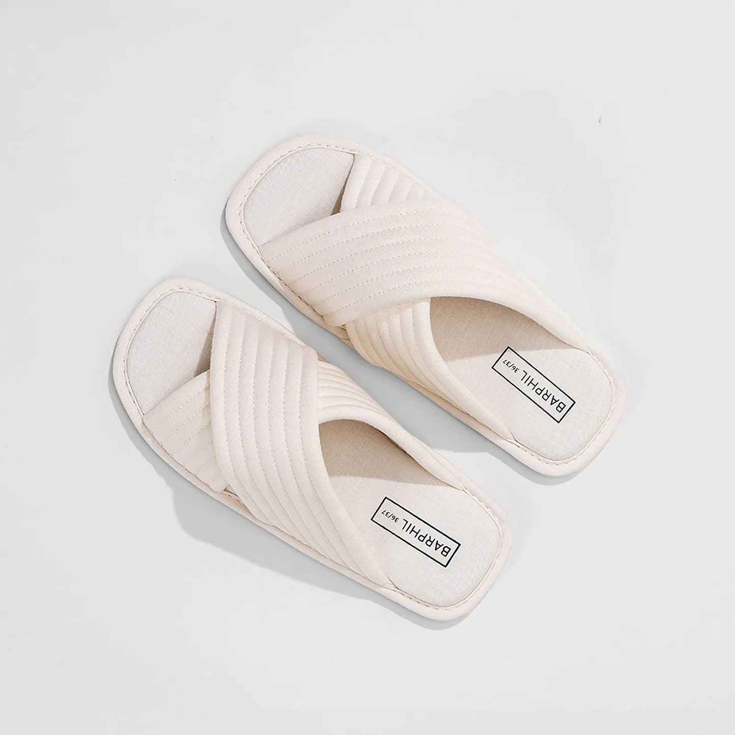 Cushioned Quilted Cotton House Slippers