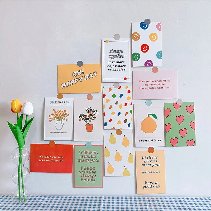 Playful Doodle & Quote Cardstock Wall Collage Kit