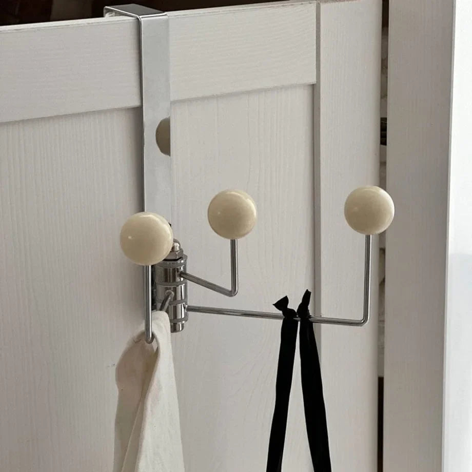 Smooth Ball Tip Metal Over-the-Door Hook