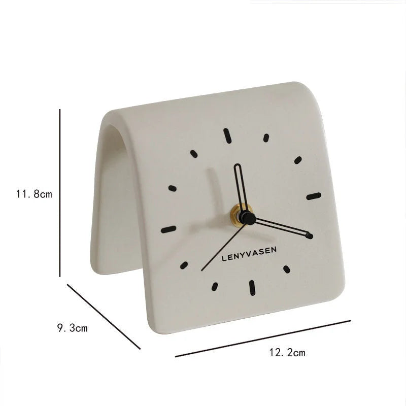 Matte Arch Ceramic Table Clock