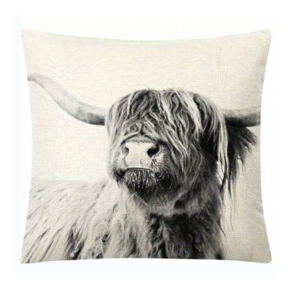 Housses de coussin en yak écossais