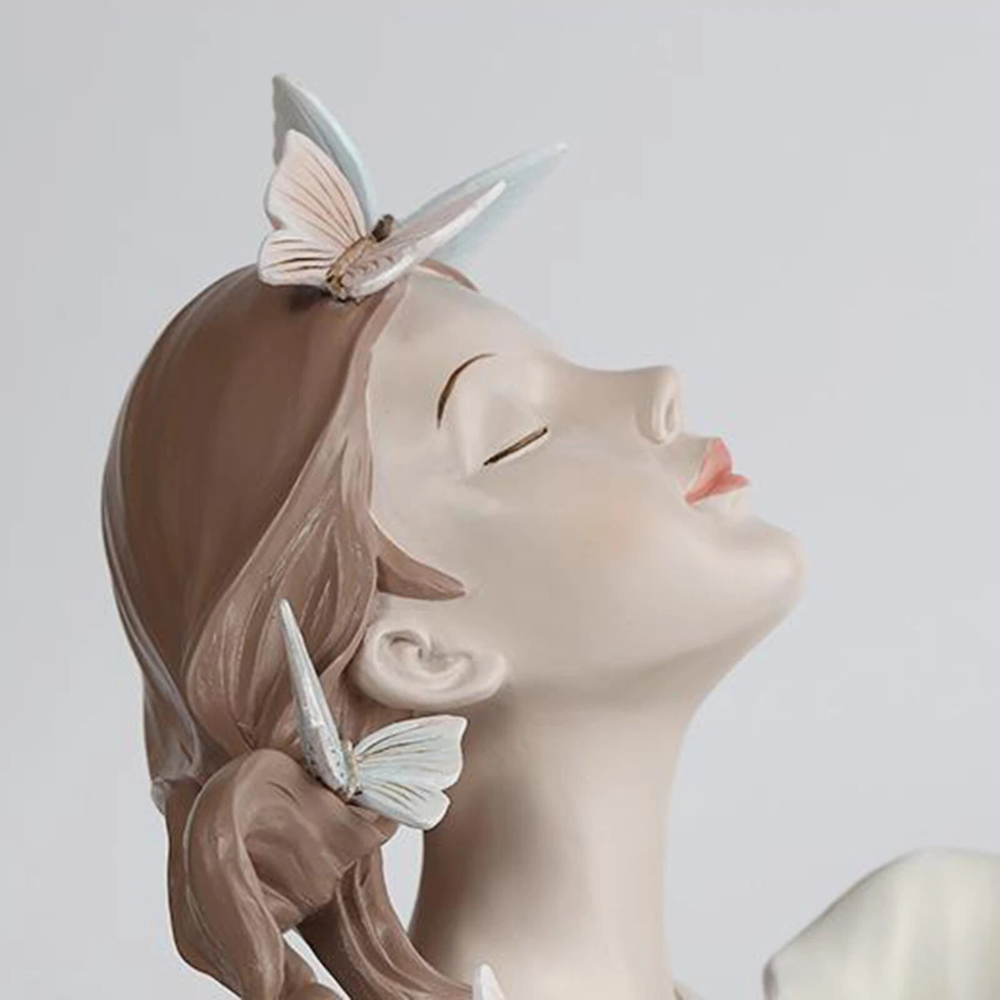 Schöne Mädchen Blumenvase