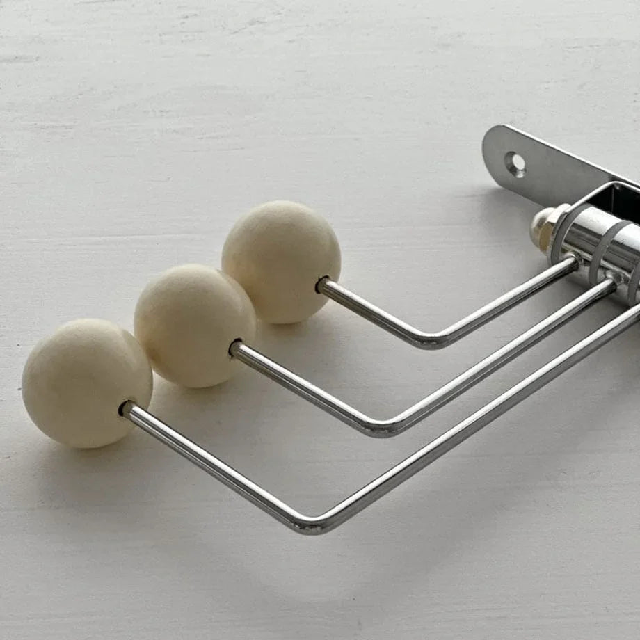 Smooth Ball-End Swivel Metal Wall Hook