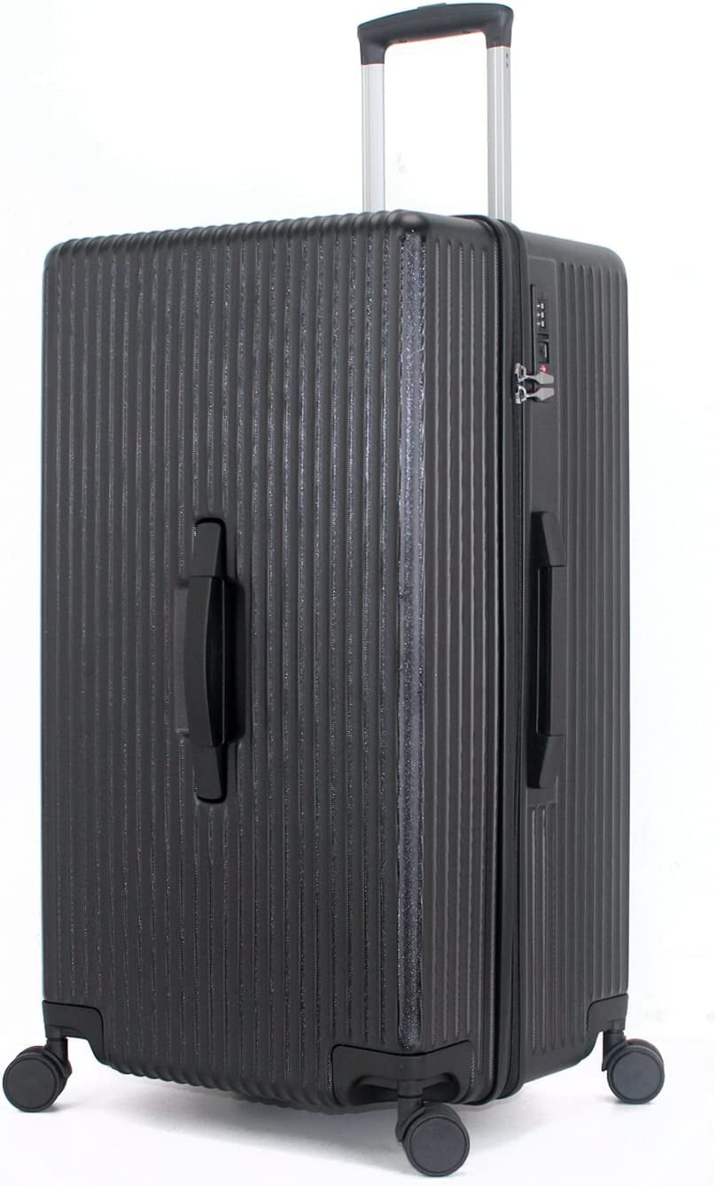 Ginzatravel PC Material Business Fashion 28" Suitcase with TSA Customs Lock, Spinner Wheels(Elite Business Series-02 ) (Dark Blue) Clothing Luggage Luggage & Bags Luggage & Travel Gear Shoes & Jewelry Suitcases