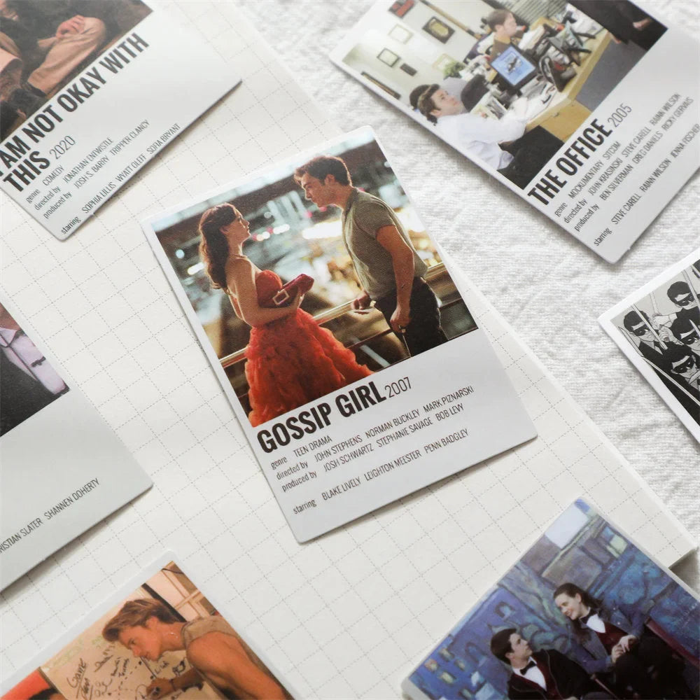 Retro Cinematic Movie Poster Wall Collage Kit