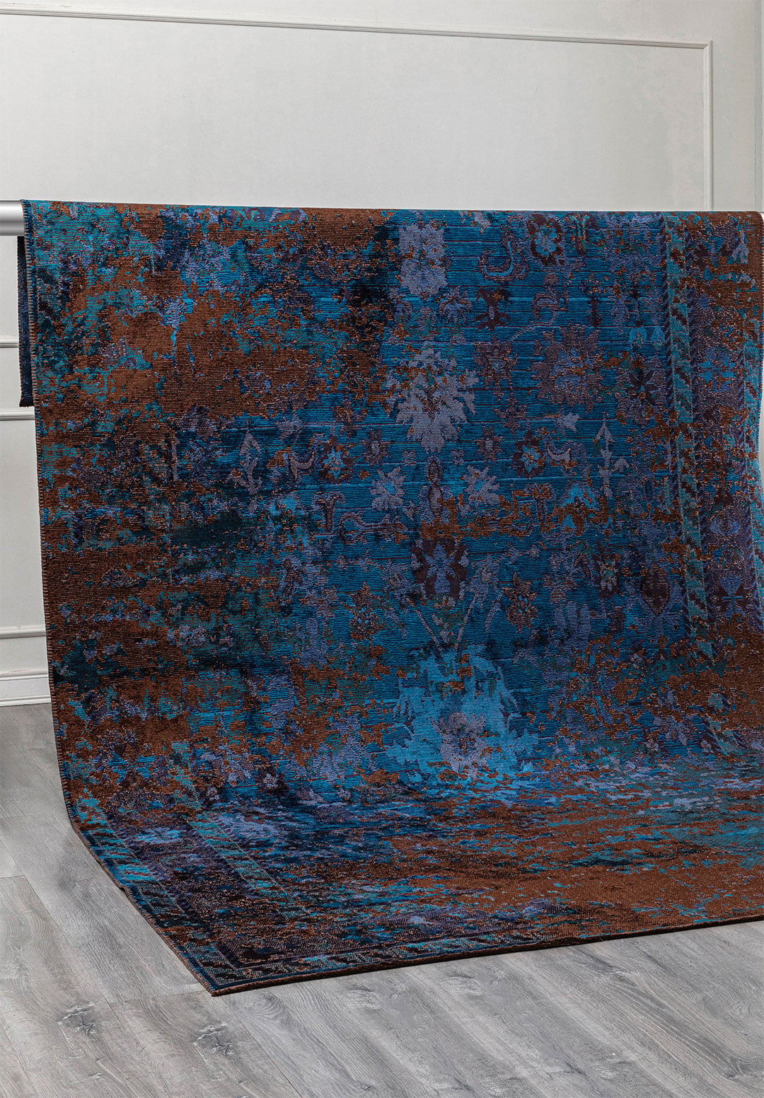 Patina Navy - Dark Brown Rug