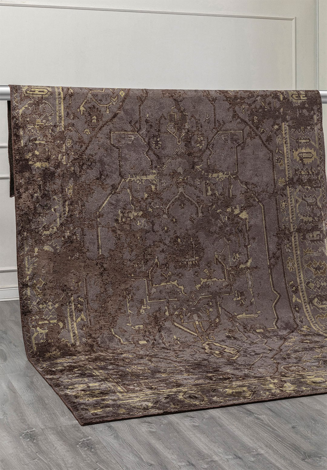 Emperor Dark Brown - Khaki Rug