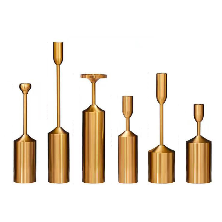 Regal Golden Candle Holders