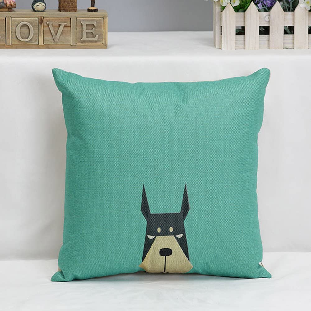 Housses de coussin à motif de chien de dessin animé