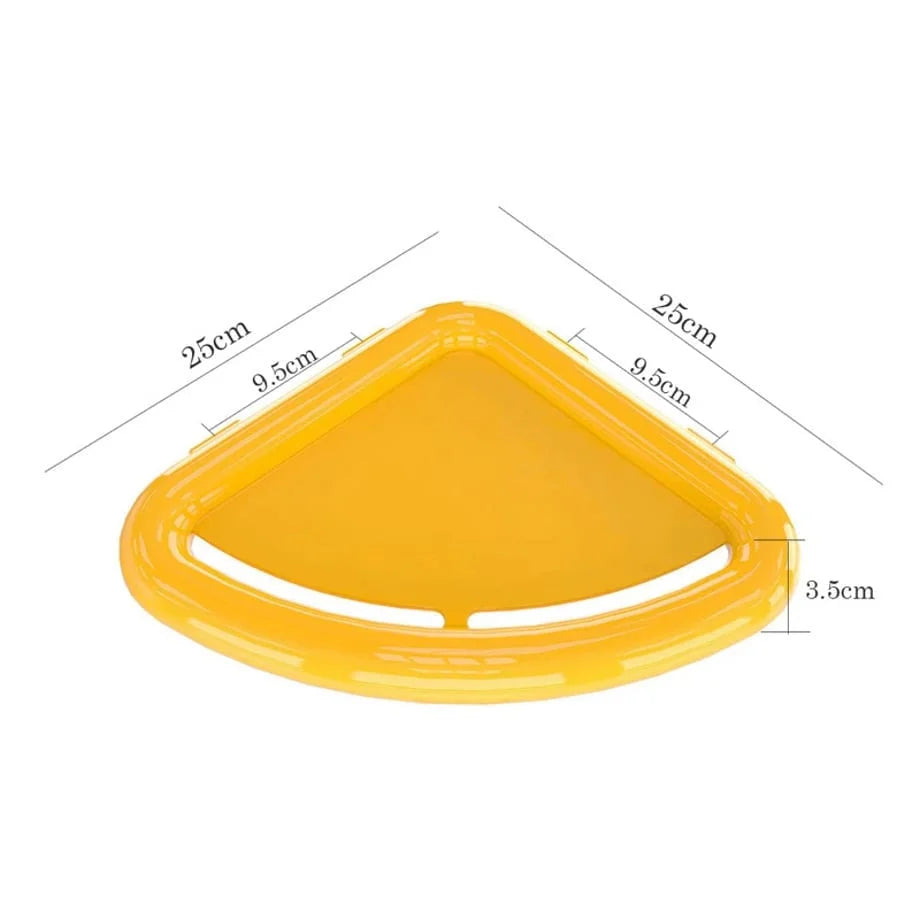 Chunky Curved ABS Floating Corner Shelf