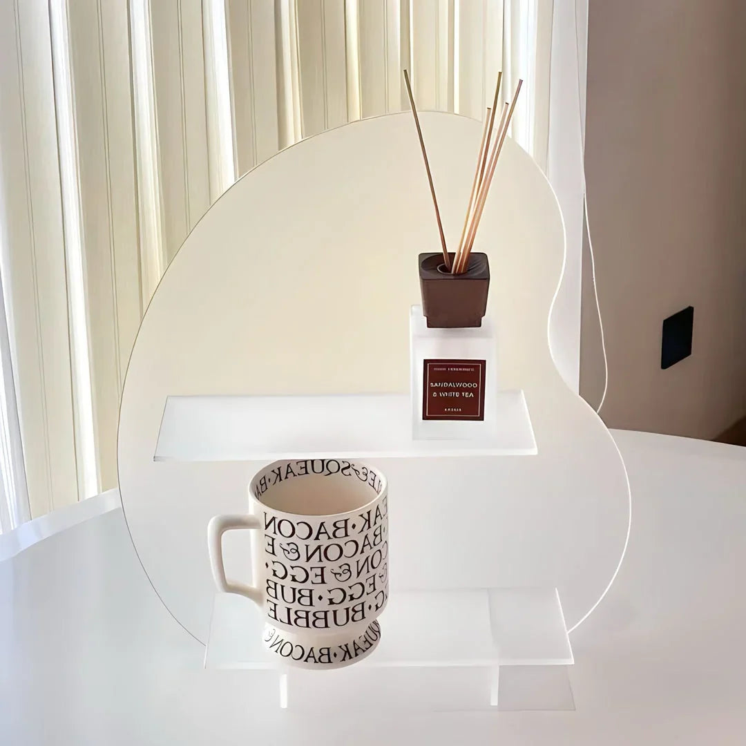 Irregular Wavy Acrylic Desktop Organizer & Display Shelf