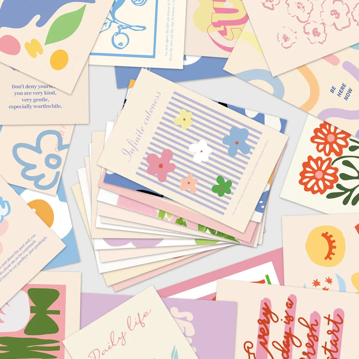 Vibrant Danish Pastel Wall Collage Kit