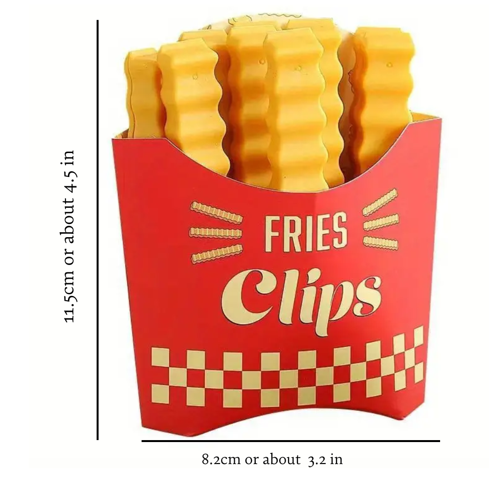 Pommes Frites Verschlussclip (12 Stück)