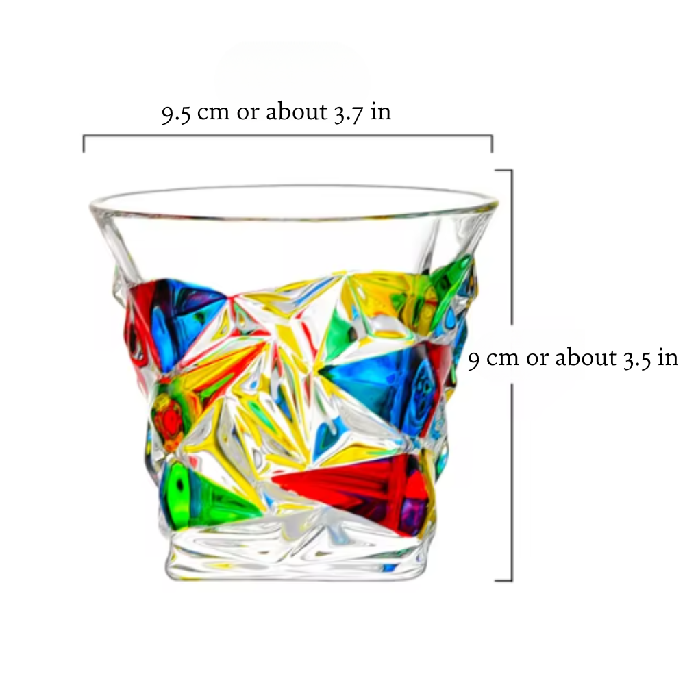 Bunte Kristallgläser