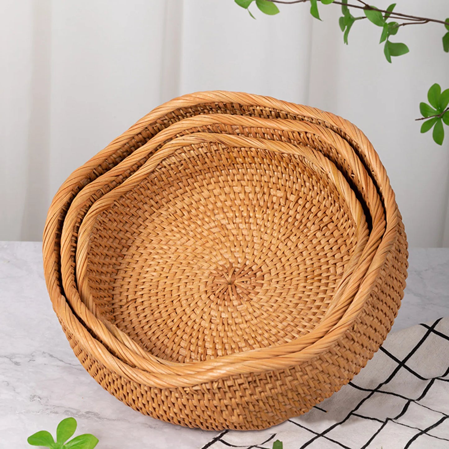 Panier à fruits en bambou