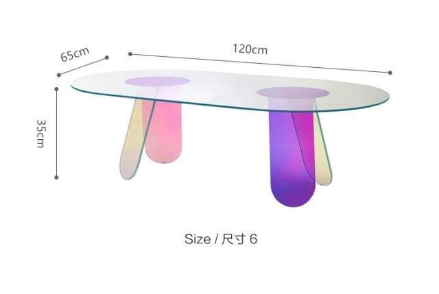 Colorful Acrylic Coffee Table