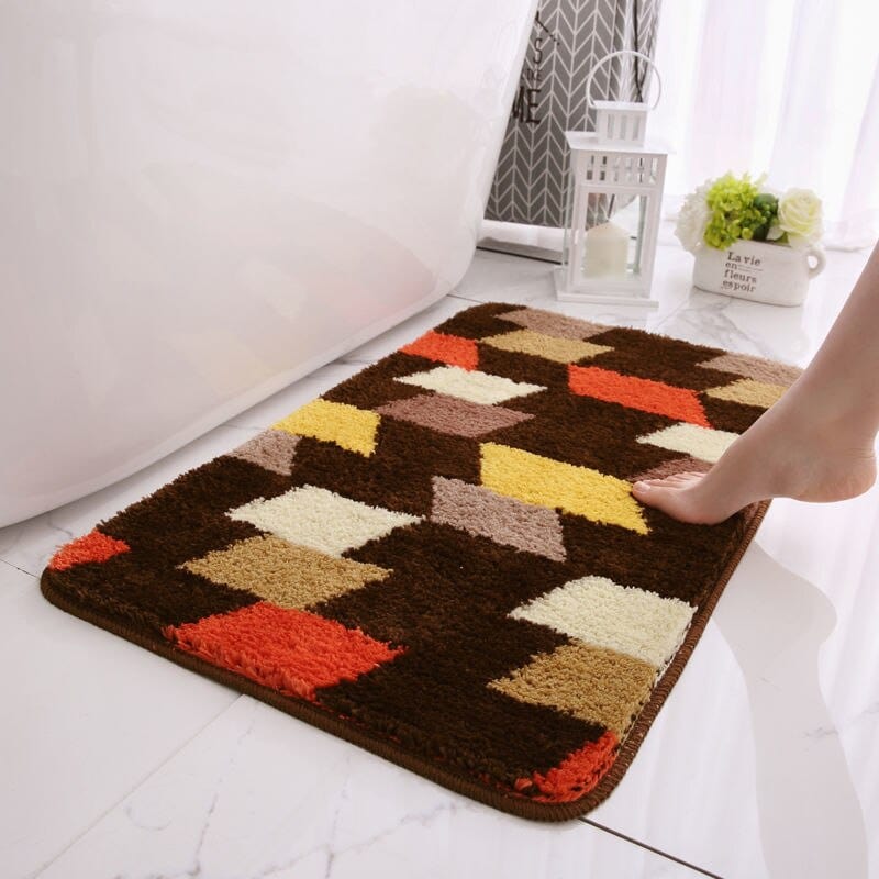 Colorful Blocks Bath Mat