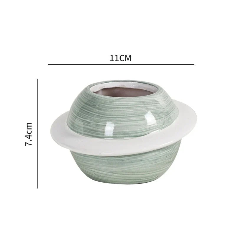 Colorful Cronos Planet Plant Pot