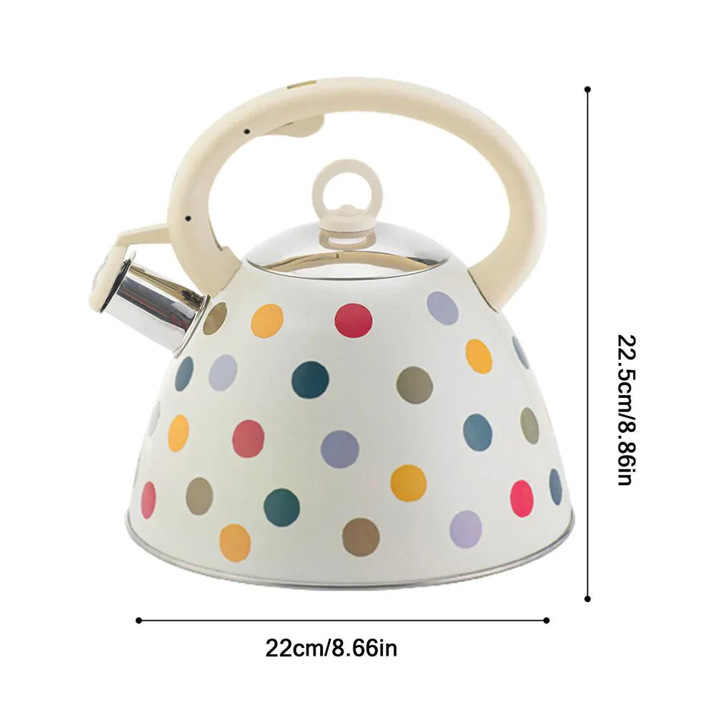 Colorful Polka Dot Whistling Kettle