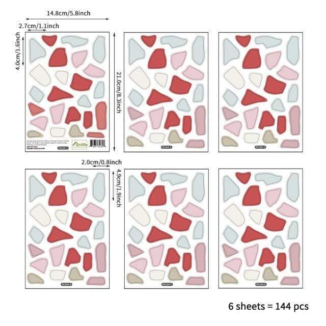 Colorful Stones Wall Stickers Stickers