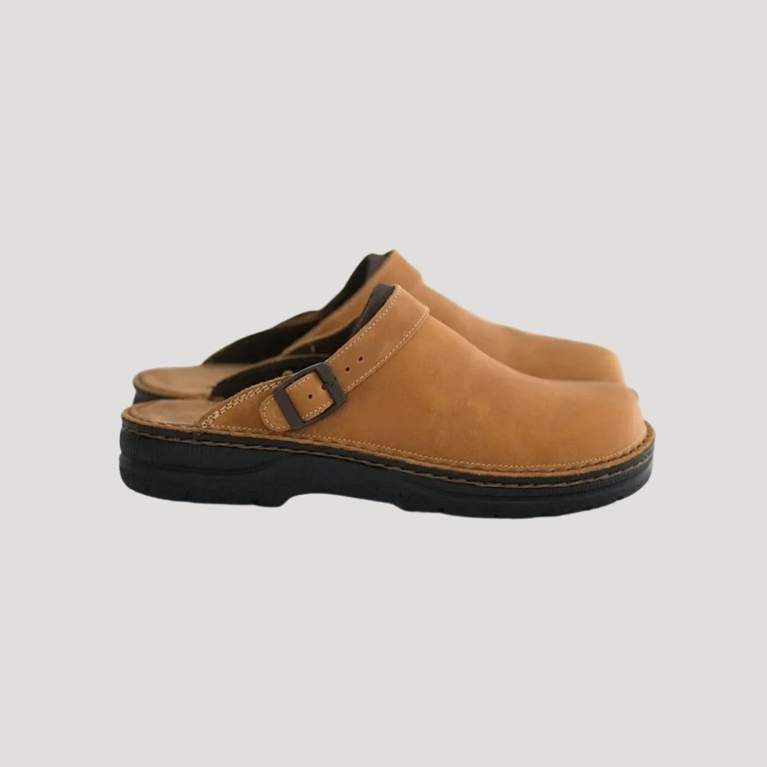 Cozy Leather Clogs for Men