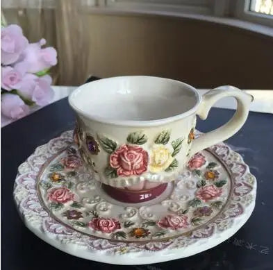 Vintage Prinzessin Kleid Keramik Teeservice