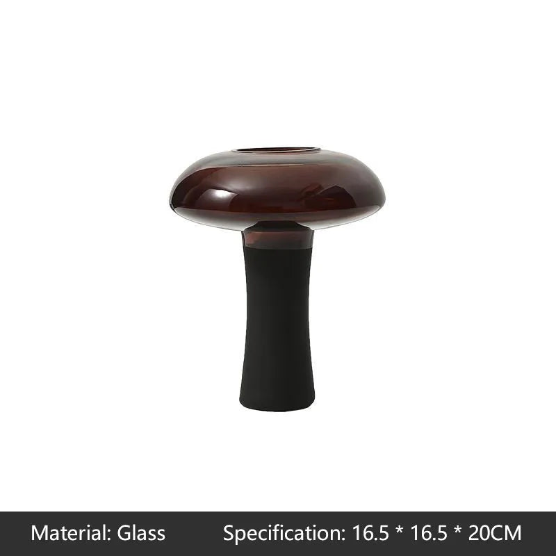 Florero de vidrio de cintura delgada