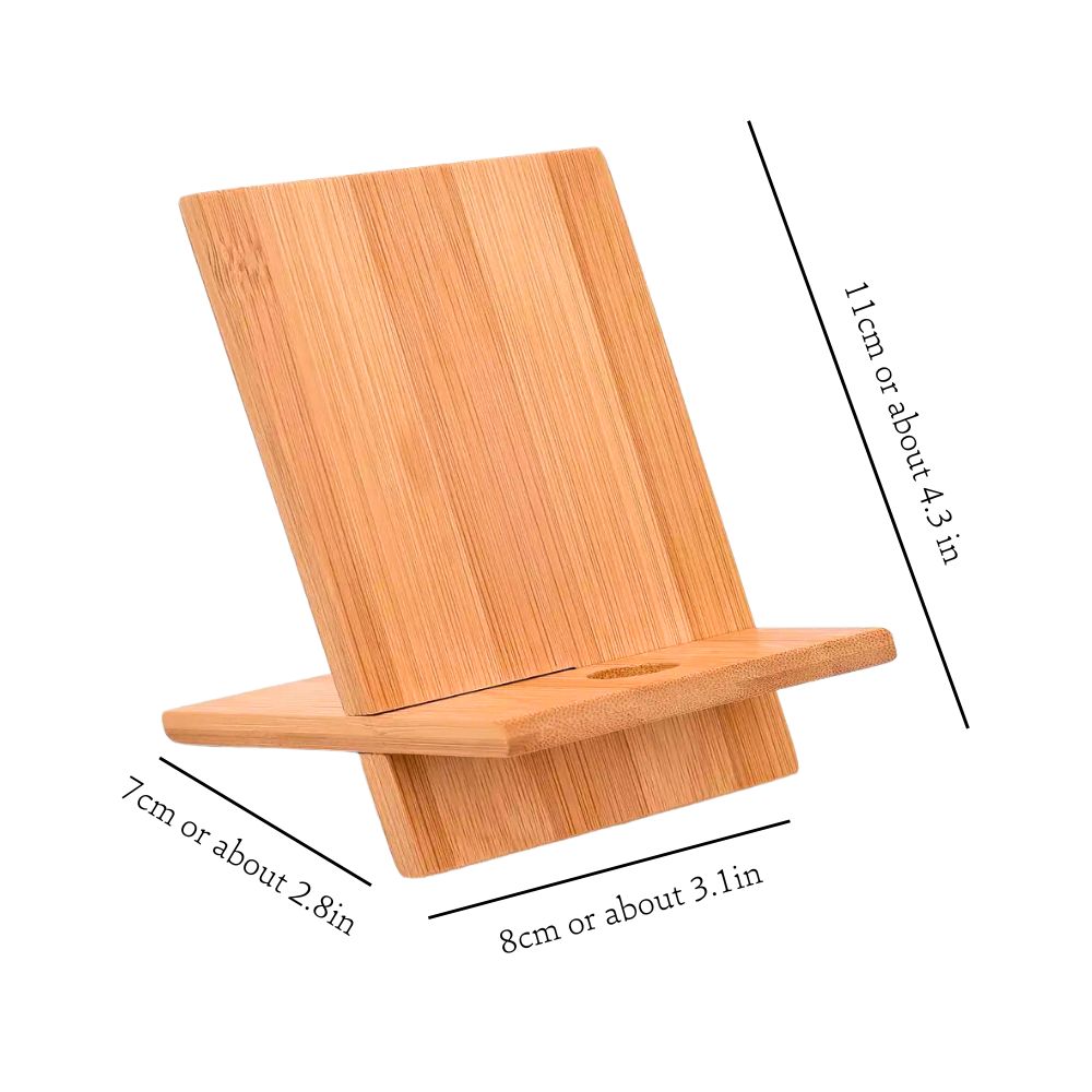 Bamboo Wood Phone Stand (BLACKLIST)