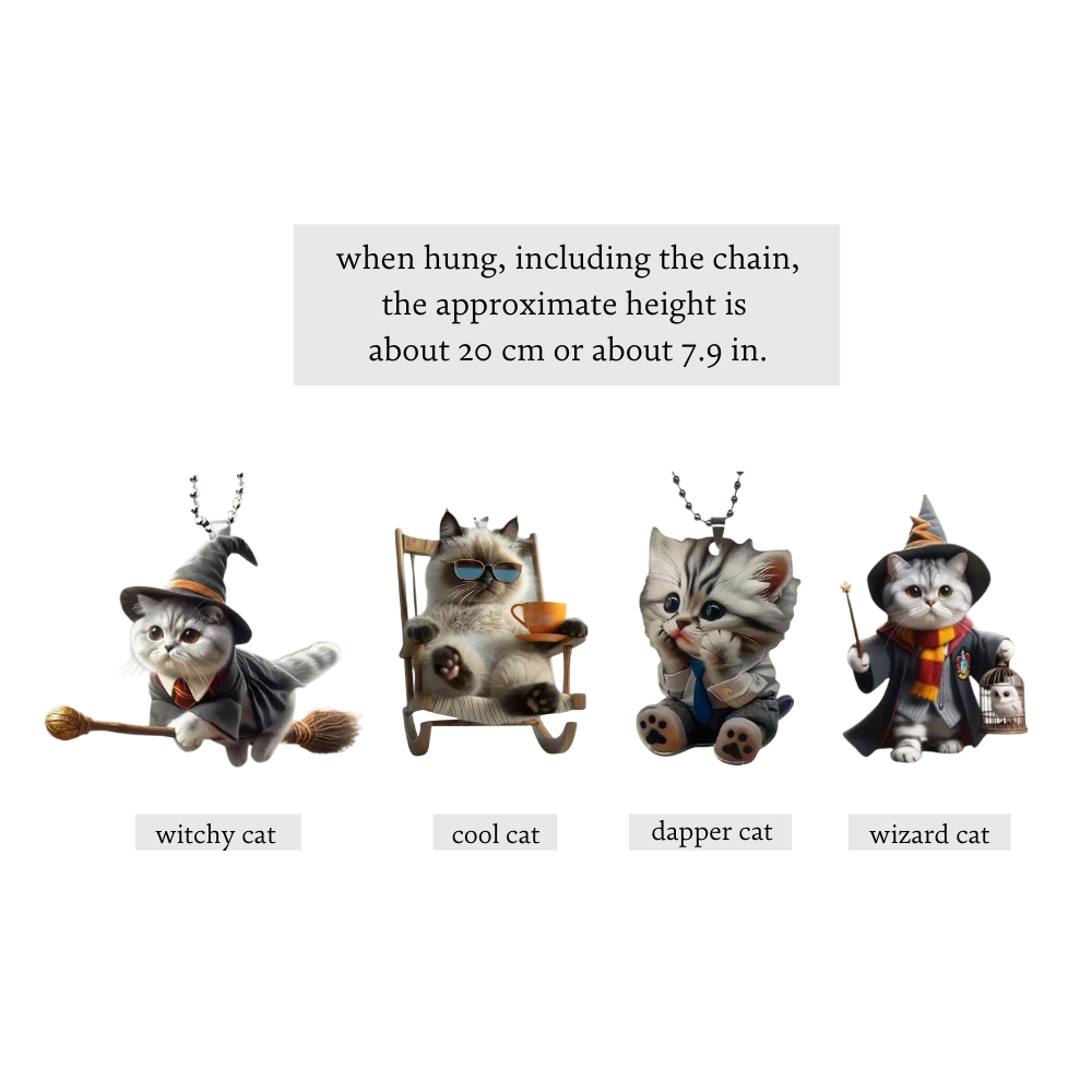 Ornement de chat suspendu