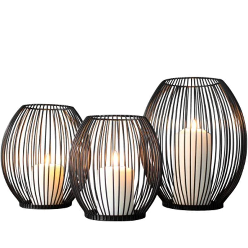 Bougeoir rond en fer