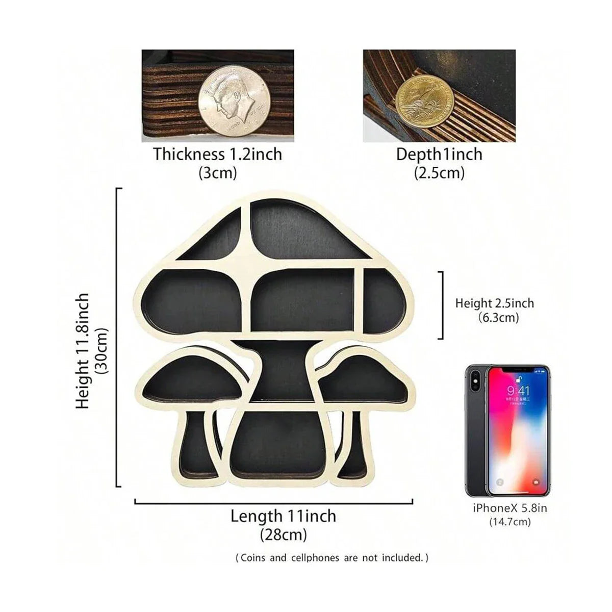 Verzaubertes Pilz-Kristallregal