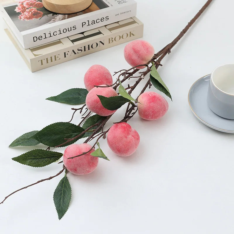 PeachBloss™ Faux Peach Branch