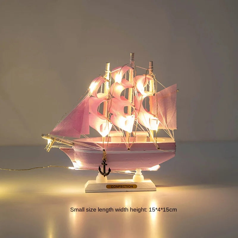 Wooden Sailing Boat Model