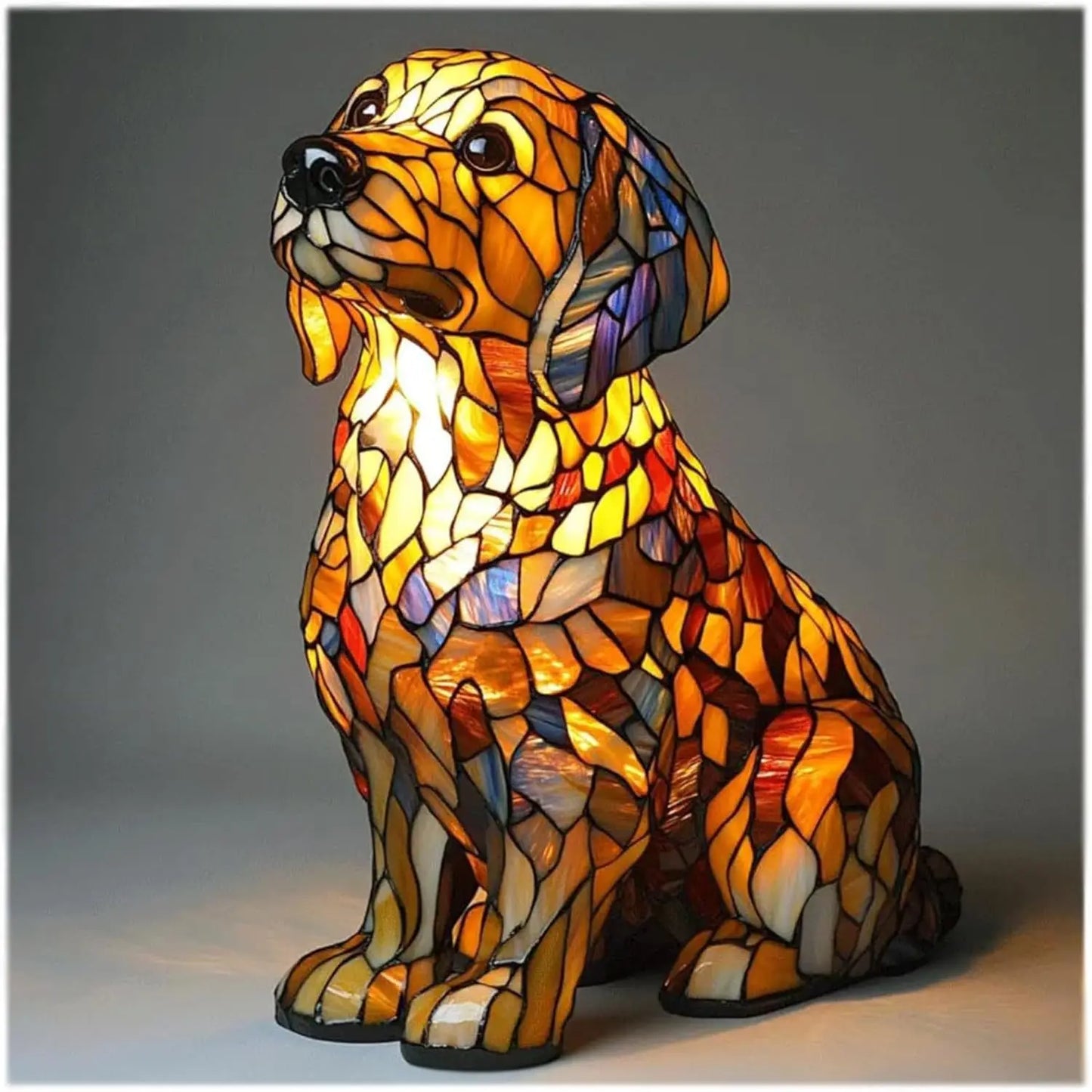 Soft Glow Dog Table Lamp