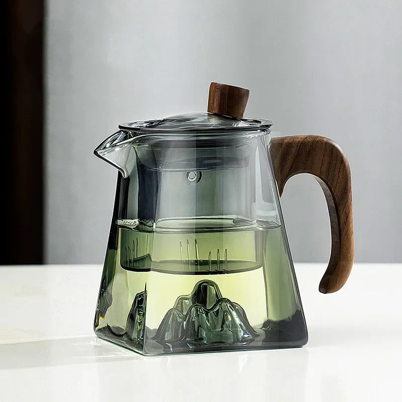 Transparent Heat-Resistant Glass Teapot