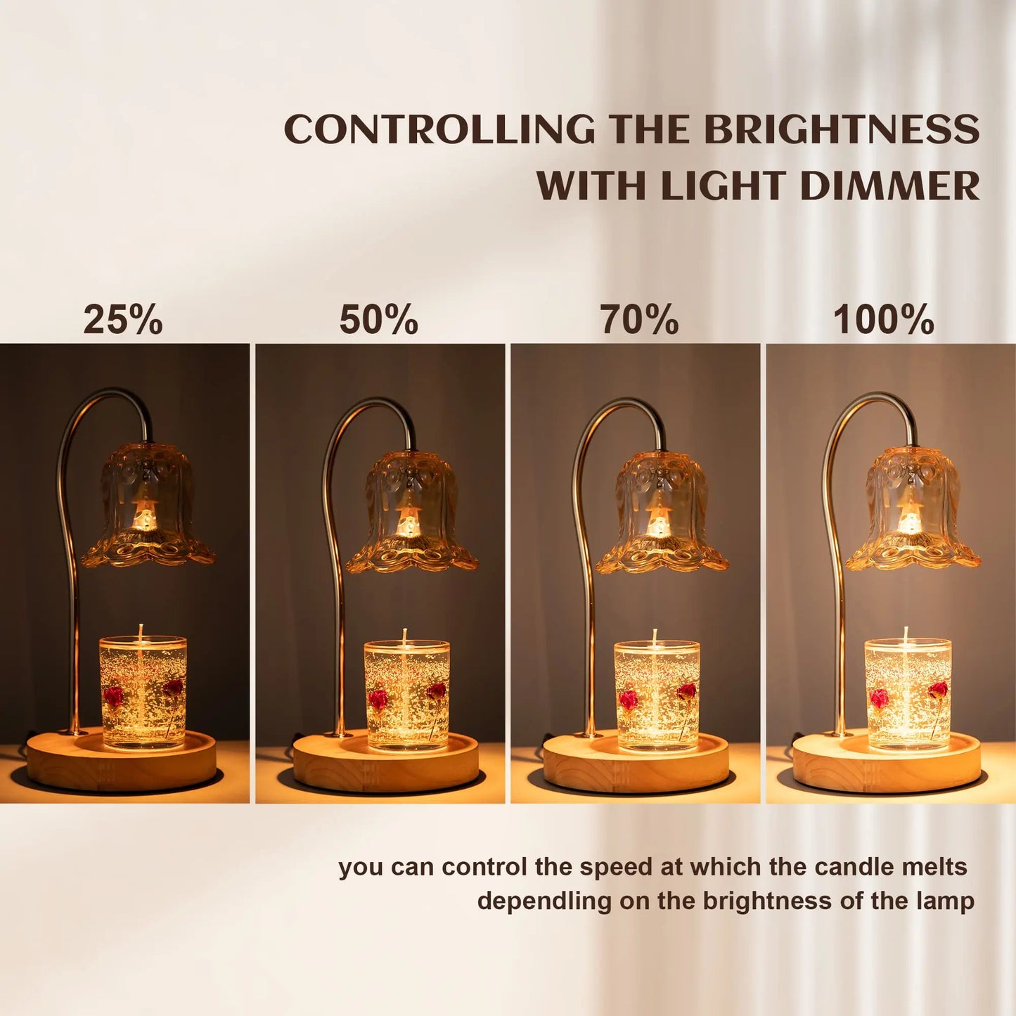 Lampe à bougie fondante apaisante