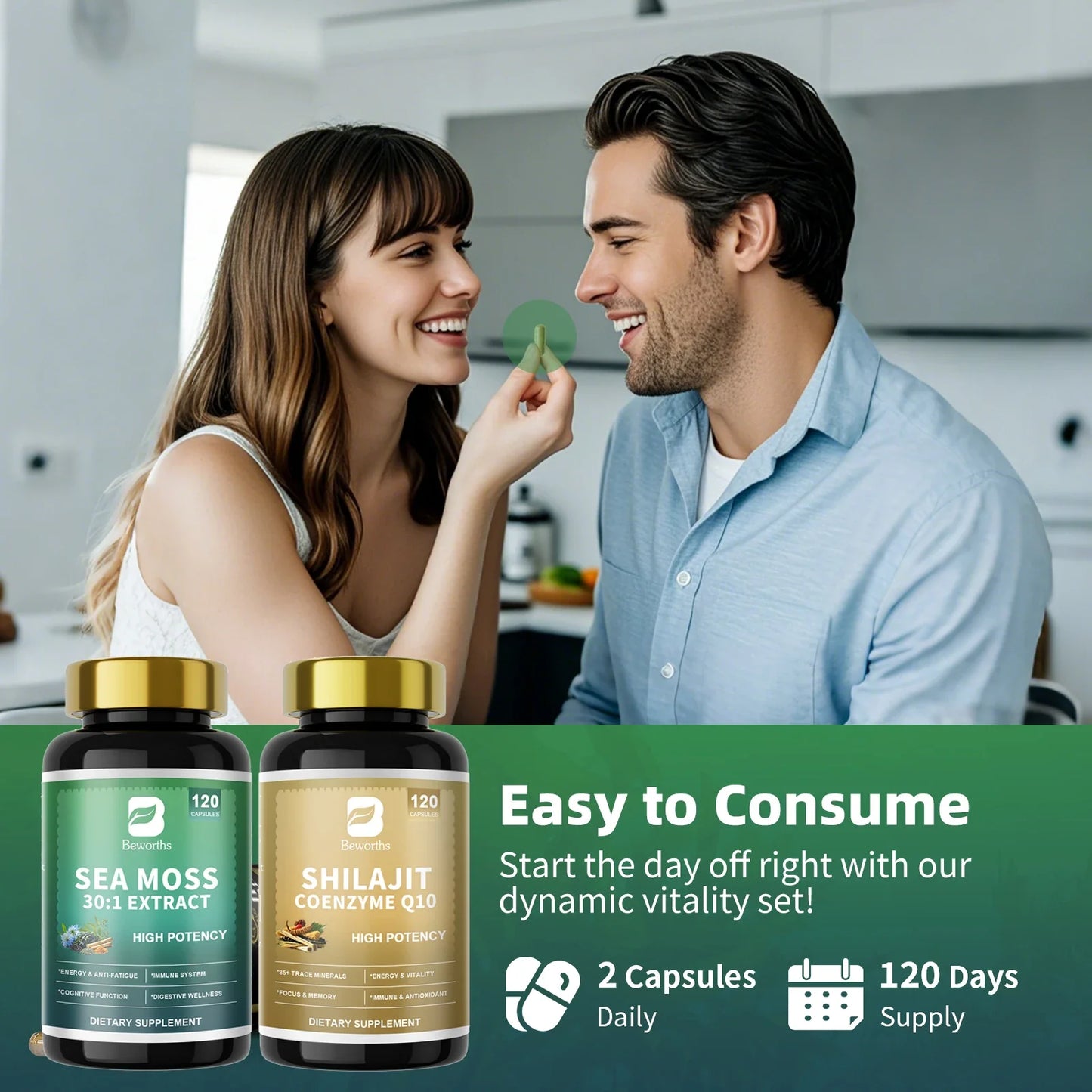 Coffret de suppléments Shilajit et mousse de mer