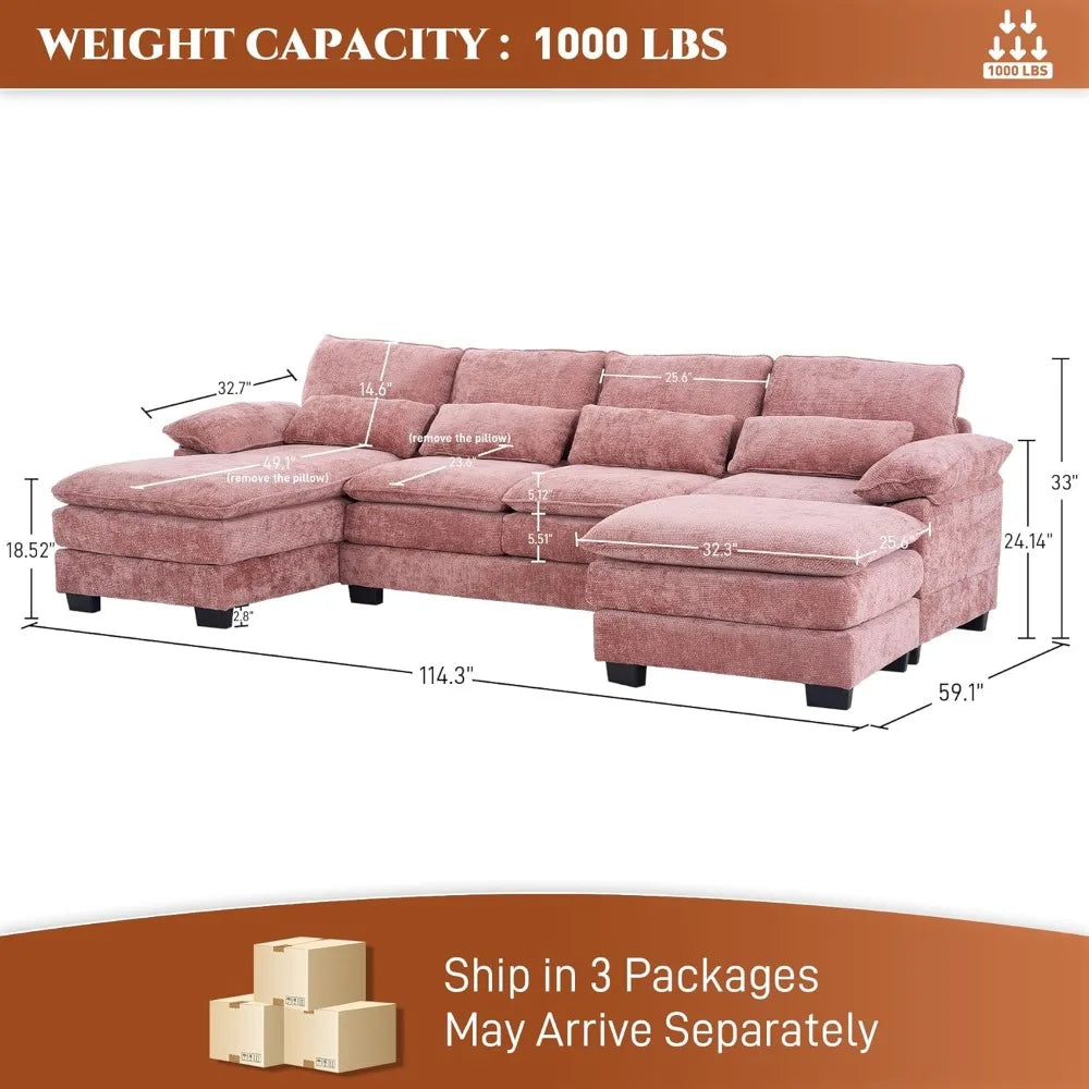 Nesture 114" Modular Sofa