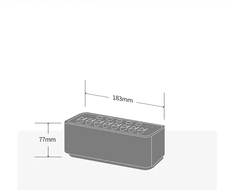 Enceinte Bluetooth à bruit blanc avec paysages sonores naturels