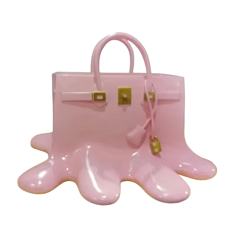 Vase créatif en forme de sac à fleurs en résine