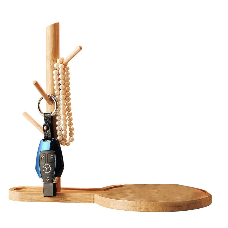 Sculpture créative de plateau de rangement en forme d'ours nordique